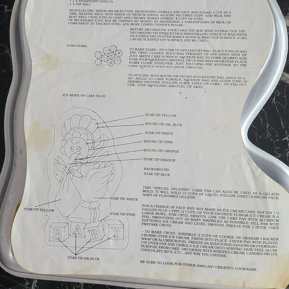 BABY Stork Delivery Cake Pan - Picture 2 of 5